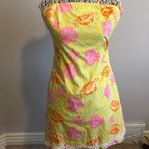 Lilly Pulitzer sleeveless dress crab and shell